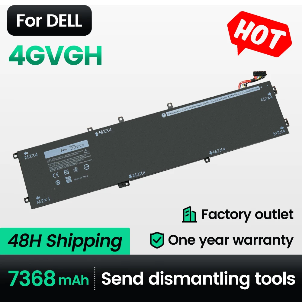 Keyuan 4GVGH 84Wh Laptop Battery M5510 For Dell XPS 15 9550 Precision P56F1 Series 1P6KD 01P6KD 7368mah