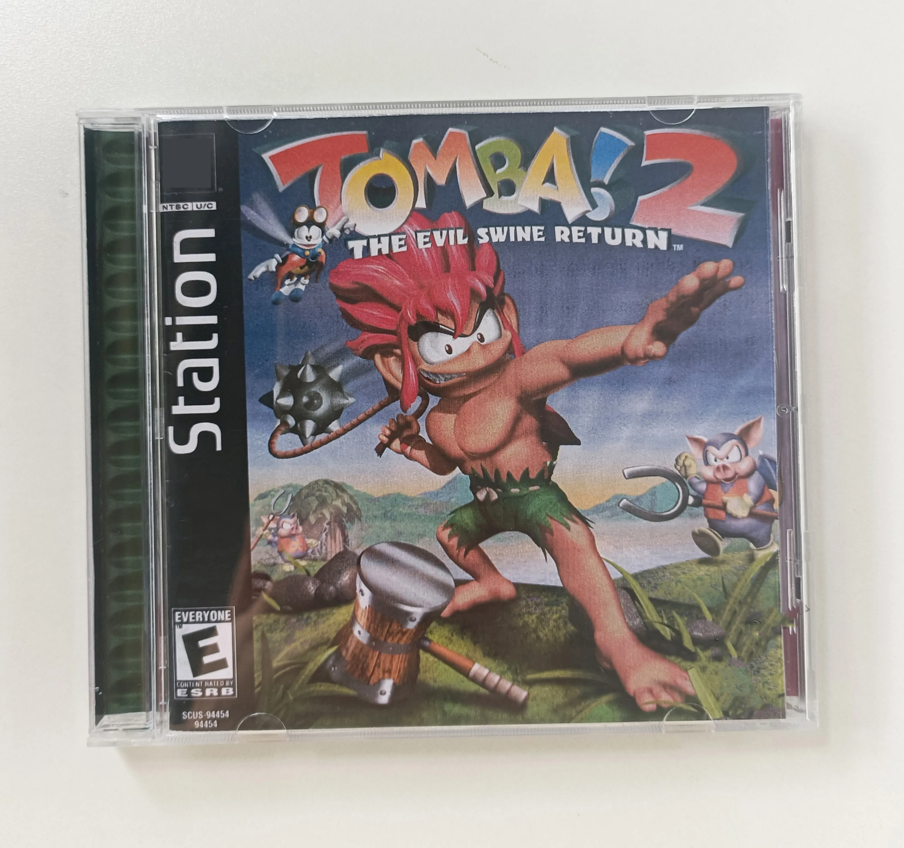 PS1 Copy Game Disc Tomba!2  With Manual Series Unlock Console Station1 Retro Optical Driver Video Game Parts