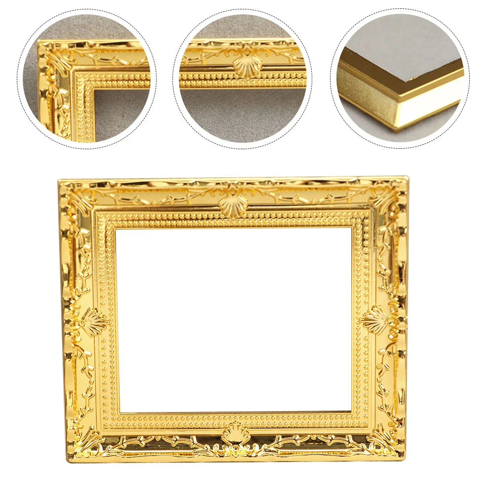 

Simulation Frame Dollhouse Picture Miniature Plastic Photo Accessories Supply Decor Decorative