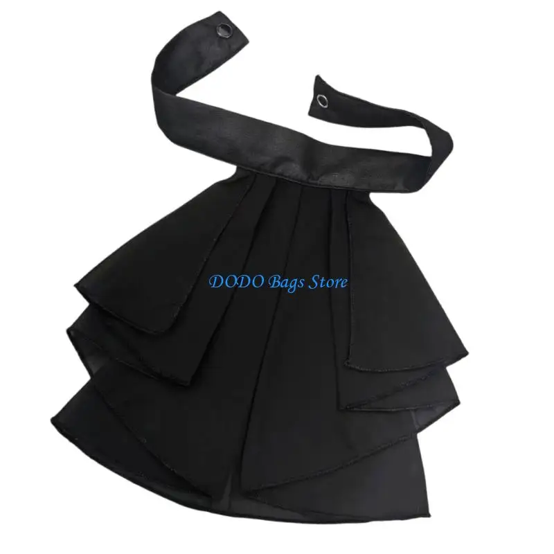 طوق متعدد الطبقات مكشكش قابل للإزالة لتزيين طوق الرقبة لحفلات الزفاف ذات الطابع الفيكتوري والمناسبات