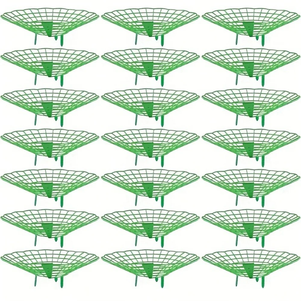20/50Pcs Heavy-Duty Garden Support Frame with 3- Sturdy Design Open Grid Drainage System Strawberry & Watermelon Planting Rack