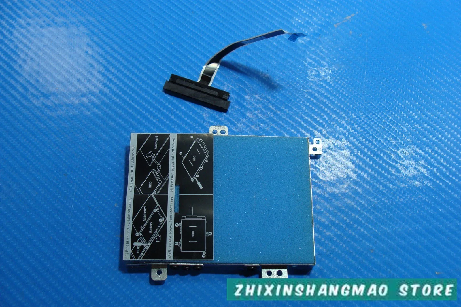 FOR Dell Inspiron 14 5482 Speakers Left and Right HDD Hard Drive Caddy w Connector NT6W3 023.400F8.0001