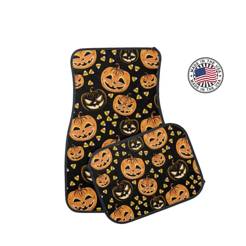 

Pumpkin and Candycorn Car Mat/Halloween Car Accessories/Pumpkin Car Mat/Halloween Car Mat