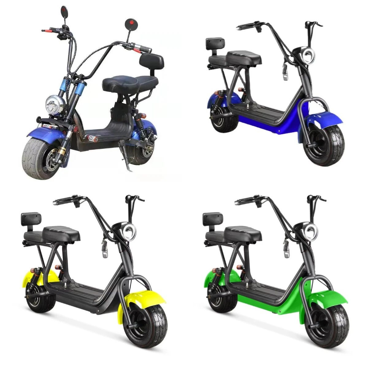 

BF Высокоскоростной 2000 Вт Citycoco Электрический велосипед Новейший дизайн ES9001 E Chopper Мопед Электрический скутер