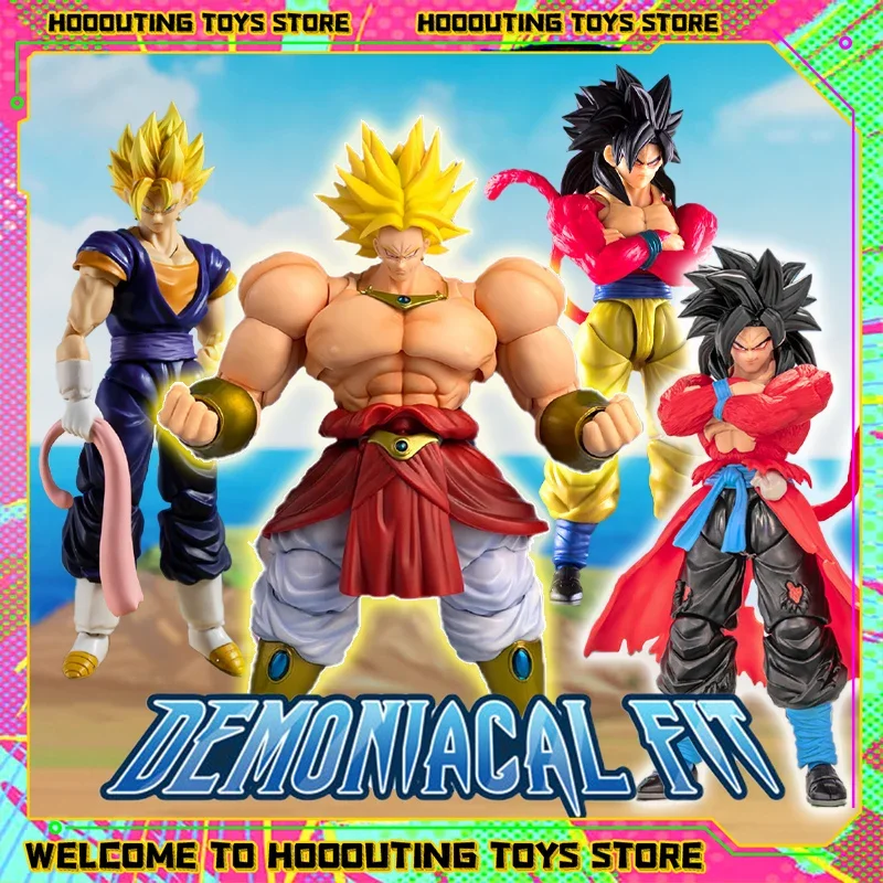 

In Stock Demoniacal Fit A power feared by gods Dragon Ball Action Figures Vegeto Broly Goku SSJ3 Collectible Model Gifts Toys