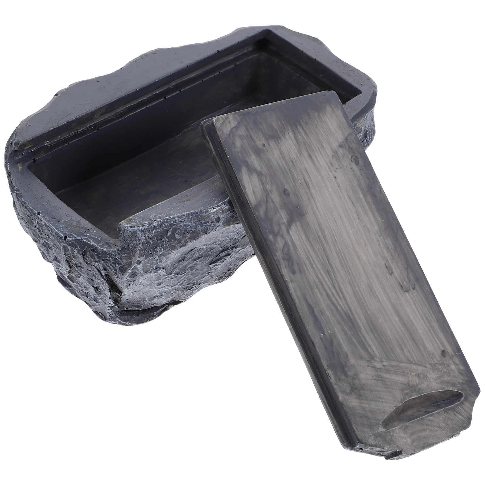 

Resin Stone Key Storage Box Outdoor Hidden Key Holder Garden Decorative Security Container for Spare Keys and Small Items