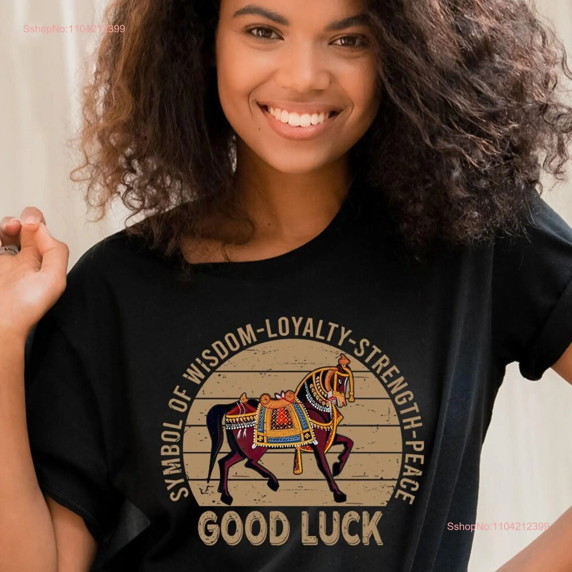 Horse T Shirt Good luck Horses Feature Equestrian Funny Factors Horseback Lover Rider Who Loves long or short sleeves