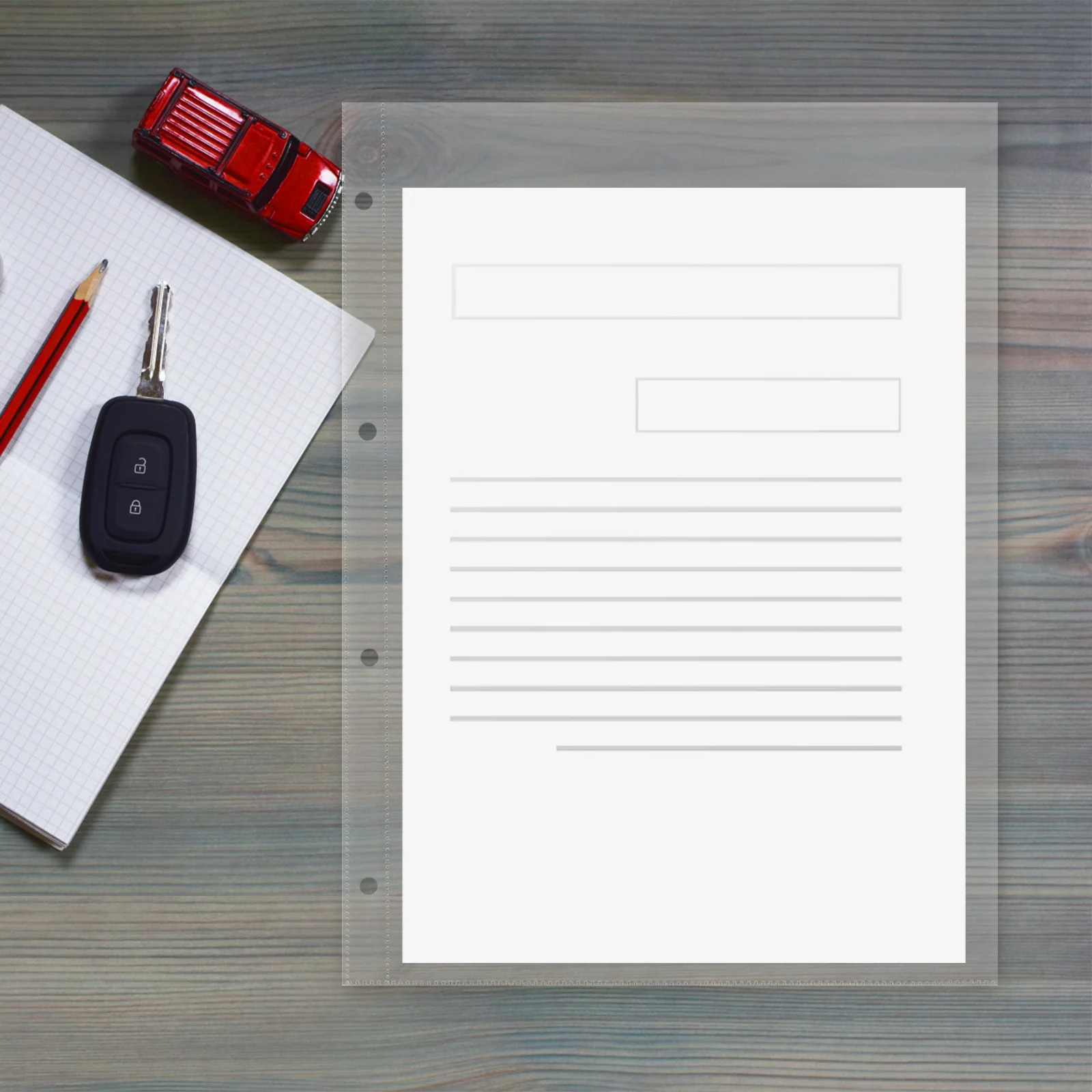 

10Pcs Clear Binder Sleeves Waterproof PP Material Transparent Page Protectors Easy Clean File Storage Binder Sheet Protectors