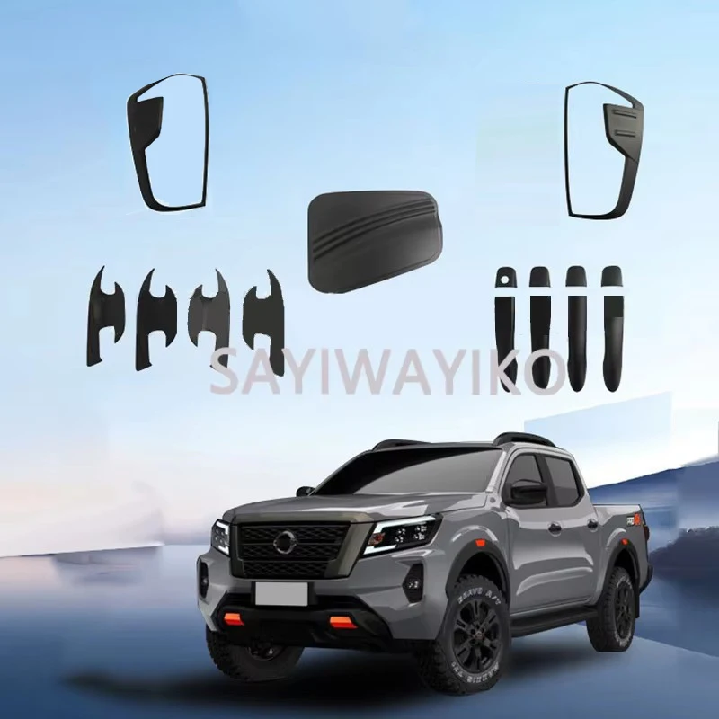 For NISSAN NAVARA 2021 2023 Premcar PRO-4X ST-X LE Pickup Front Rear Lamp Cover Door Handle Bowl Trims Car Styling Accessories