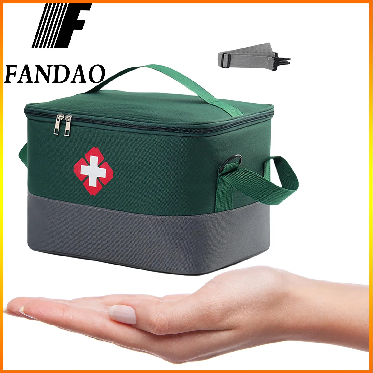 

Large Capacity First Aid Kit Medicine Storage Bag Empty Medicine Cabinet Portable Medical Box for Home Camping Traveling Hunting