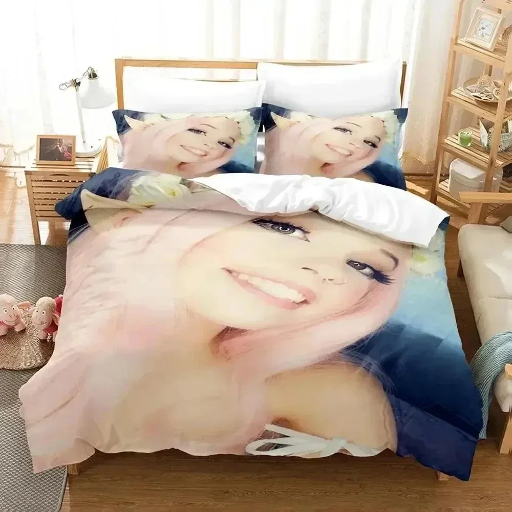 

3D Print Belle Delphine 3D NEW Duvet Cover Pillowcase Bedding Set Adult Boy Girl Bedroom Decoration Children Single Double Large