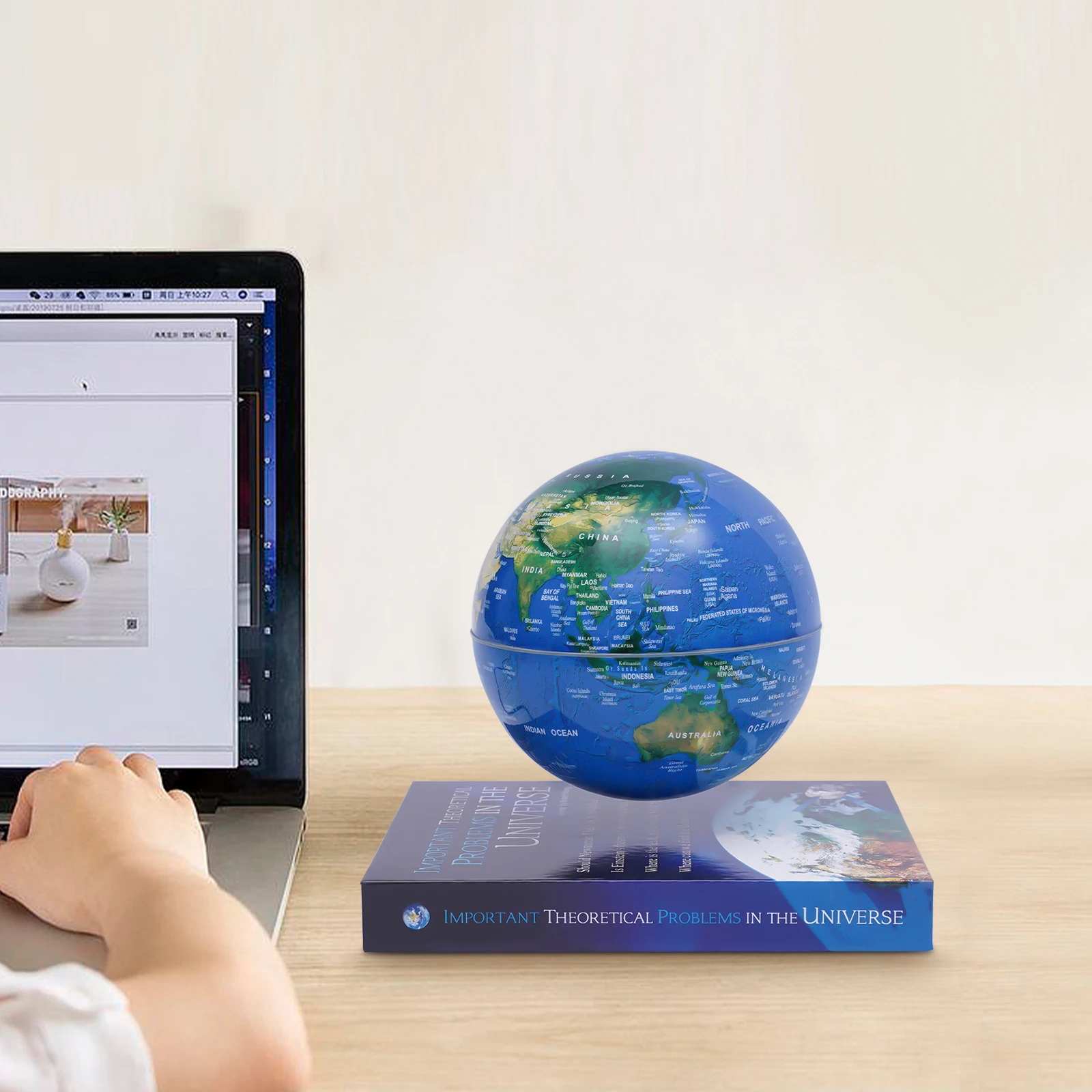 

Magnetic Levitating Globe LED RGB Floating Earth Sphere 6 Inch Desk Decor Gift