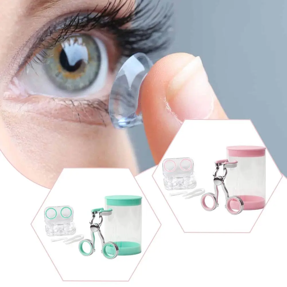 عدسات لاصقة ملونة مع أدوات مساعدة، عدسات لاصقة ترتدي أدوات نقالة مبتدئة للعين C2J6