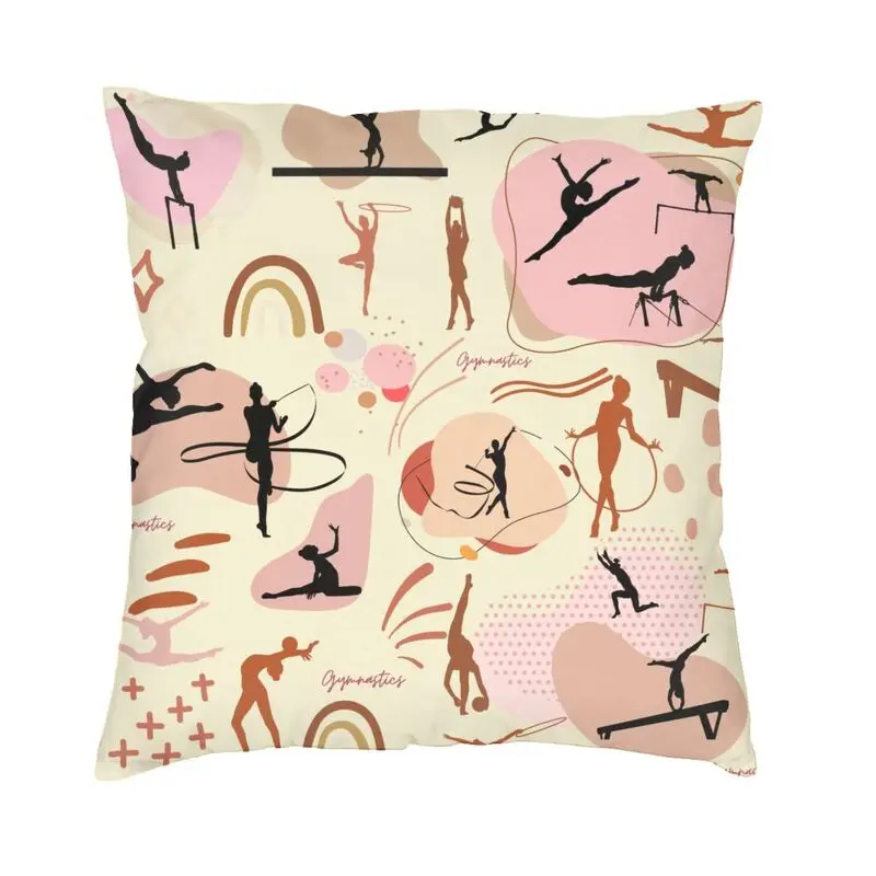 Dance Rhythmic Gymnastics Cushion Cover Sofa Home Decor Square Throw Pillow Case 45x45cm