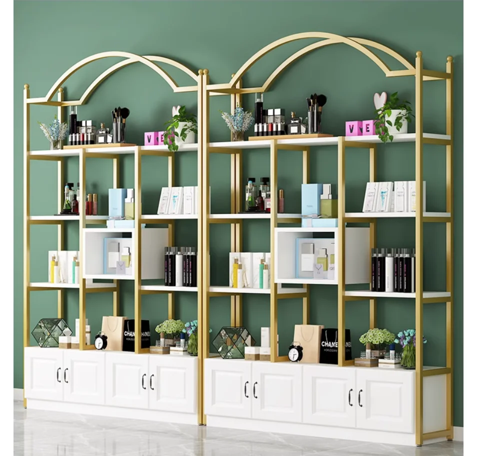 

Cosmetics display cabinet Beauty salon nail art display rack Products jewelry display cabinet container shelves multi-layer stor