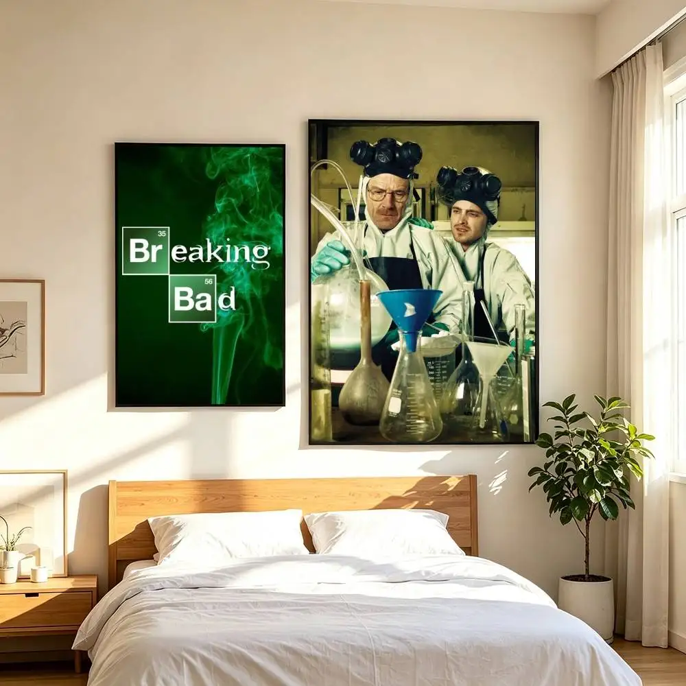 B-Breaking Bad TV Character  Poster High Quality Dorm Living Room Aesthetic Wall Decoration Painting Stickers Gift