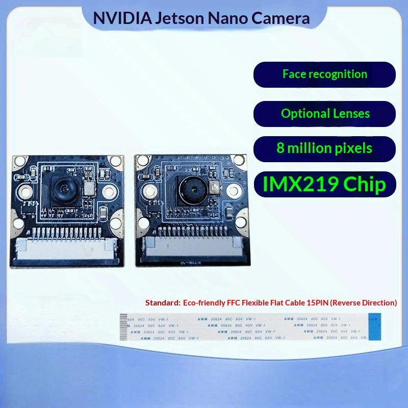 Jetson Nano NVIDIA camera 8MP, 120-degree IMX219 chip USB HD camera