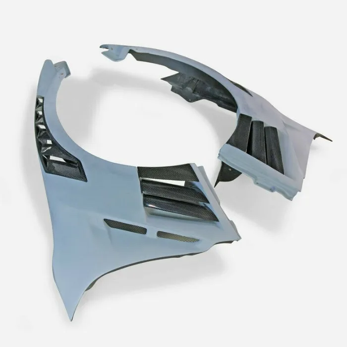 

For GTR R35 VRS Style Portion Carbon Front Fender With Carbon Nismo Fender Vent