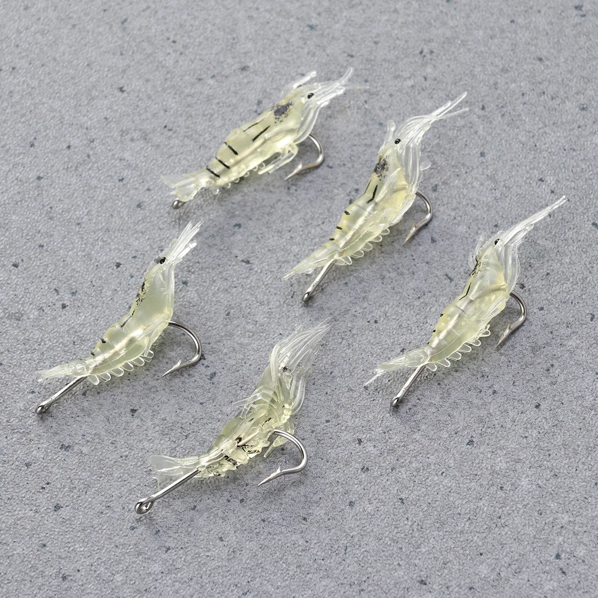 

5 Pcs Simulated Grass Shrimp Bait Small and Medium-sized Fish Crayfish Fishing Bass