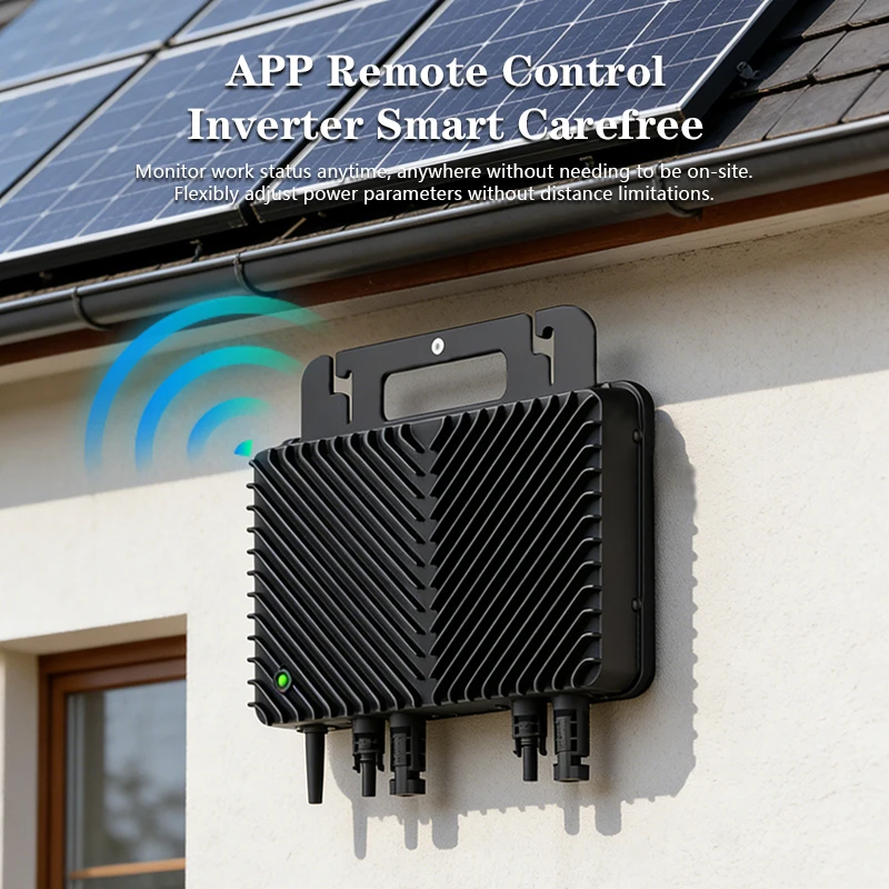 800W 220V Smart Grid MPPT Micro Inverter WiFi Mobile APP DIY Waterproof Balcony Solar Power System