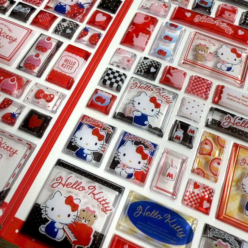 สติกเกอร์คริสตัล 3 มิติ ลายคิตตี้น่ารักแบบใหม่ สำหรับตกแต่งสมุดบันทึก โทรศัพท์ เครื่องเขียน แก้วน้ำ