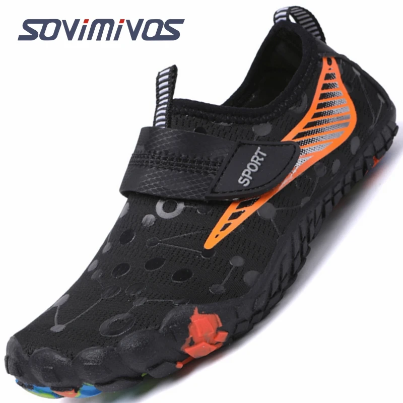 

Теннисные кроссовки для мальчиков, детские сандалии, походные спортивные пляжные летние сандалии с закрытым носком для мальчиков, быстросохнущая детская обувь босиком