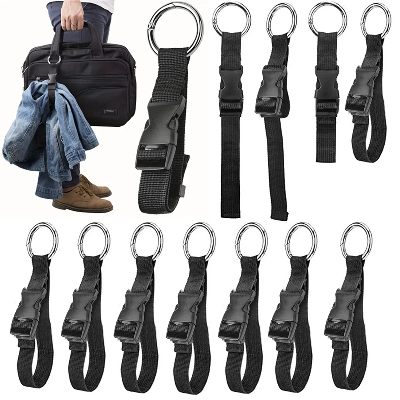 Backpack External Strap with Release Buckle Portable Luggage Strap Anti-Theft Backpack Jackets Gripper Outdoor Small Tools