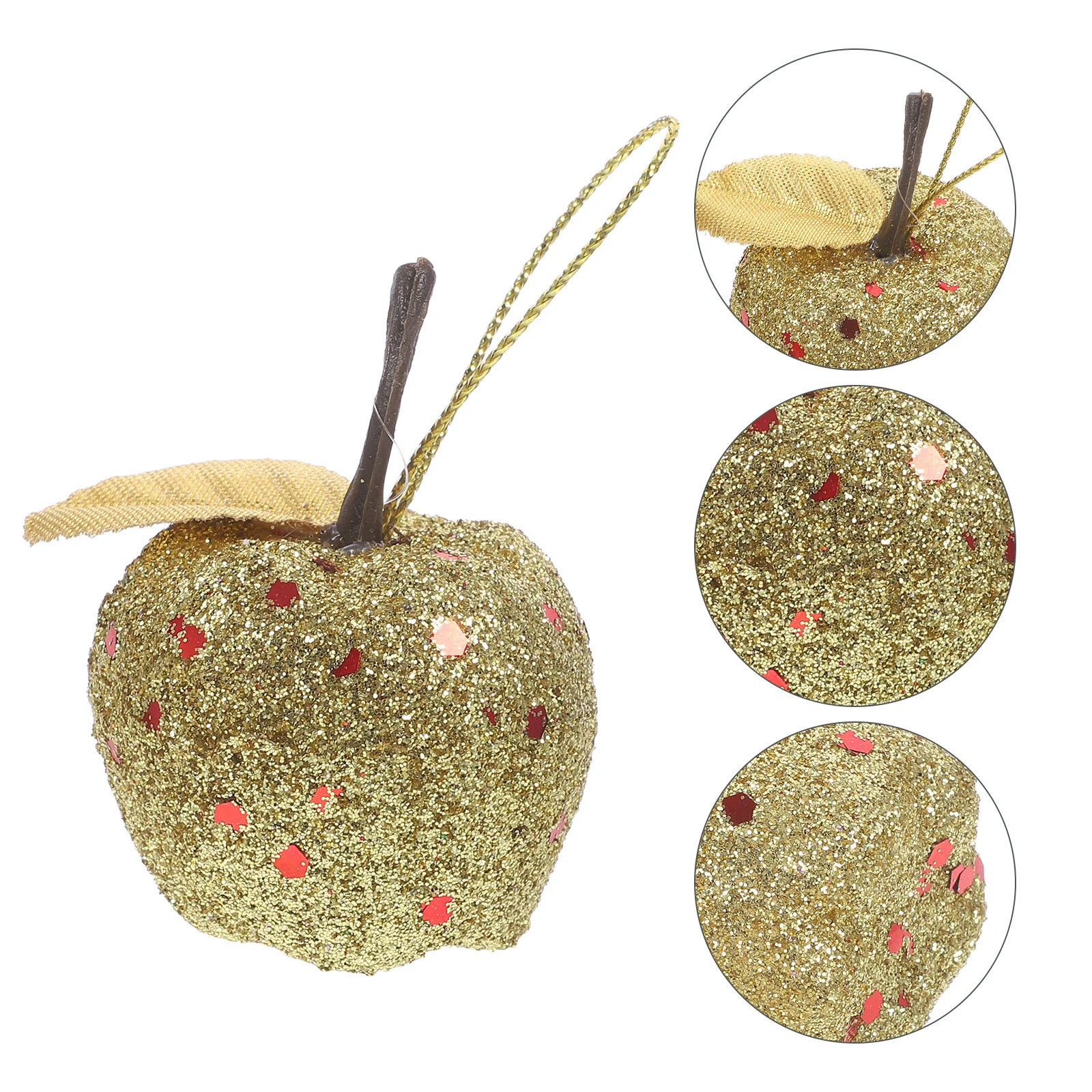 20 Pcs Christmas Apple Pendant Xmas Decorations Indoor Hanging Frosted Tree Artificial Ornament Foam Outdoor