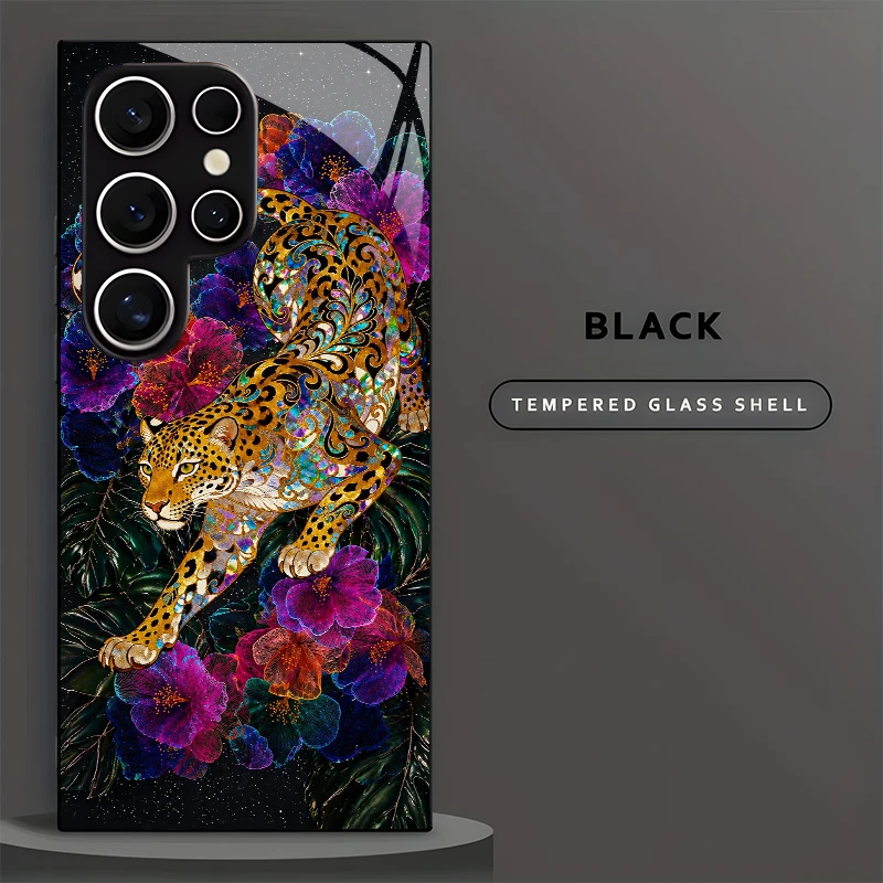 Butterfly Pattern Flower Bouquet 2D Phone Case for Samsung S26 S25 S24 S23 S22 S21 S20 A56 A55 Tempered Glass Protective Cover view 2