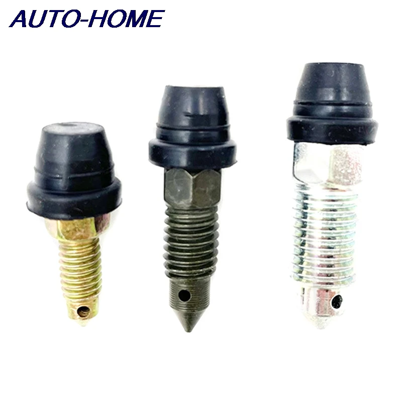 2pcs Car Accessory Auto Car Motorcycle Brake Pump Brake Caliper Bleed Exhaust Screw Nipple High Quality Dust Cap