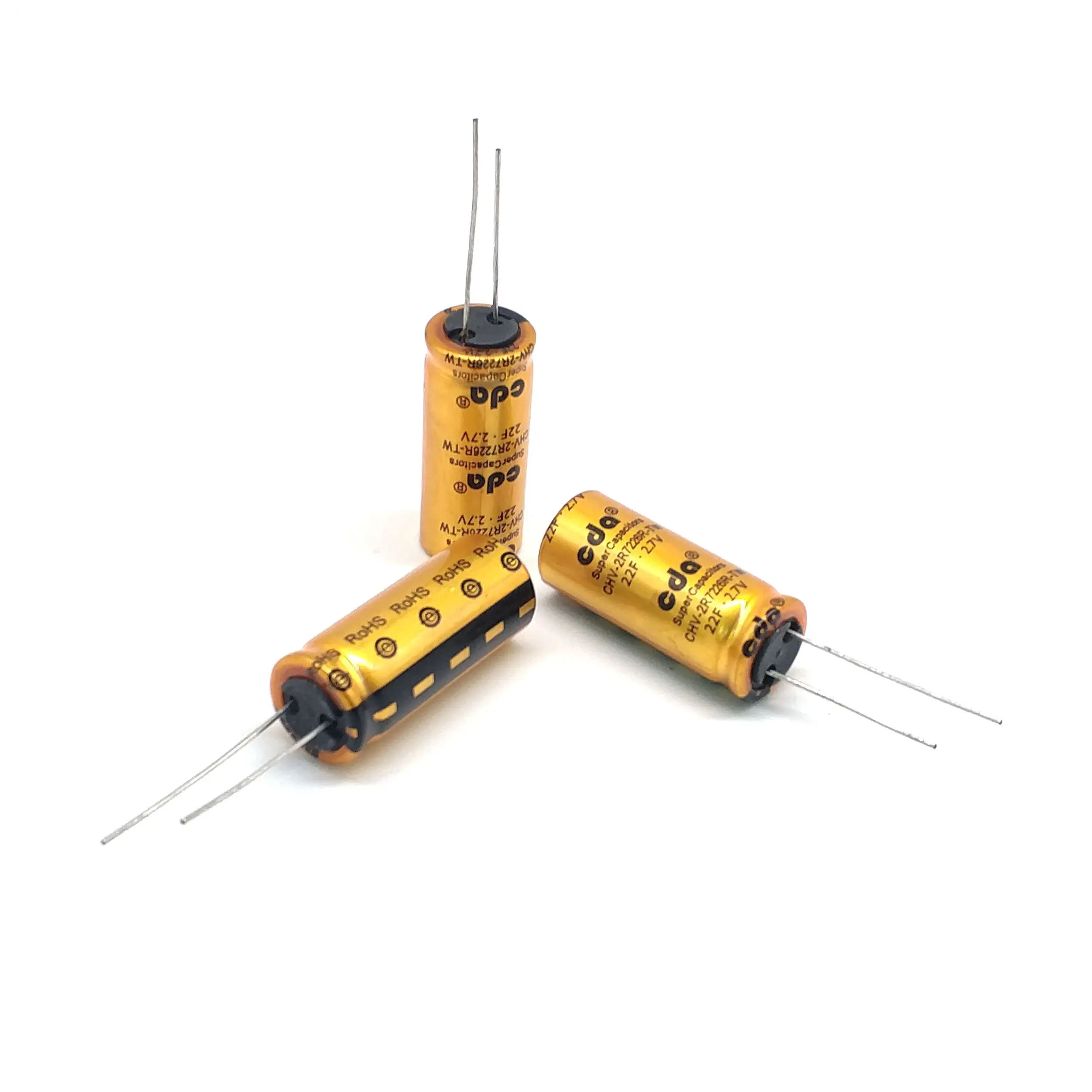 1PCS 2.7V 22F CHV-2R7226R-TW Supercapacitor 2.7V22F Farad Capacitor 22f Taiwan CDA Gold Capacitor