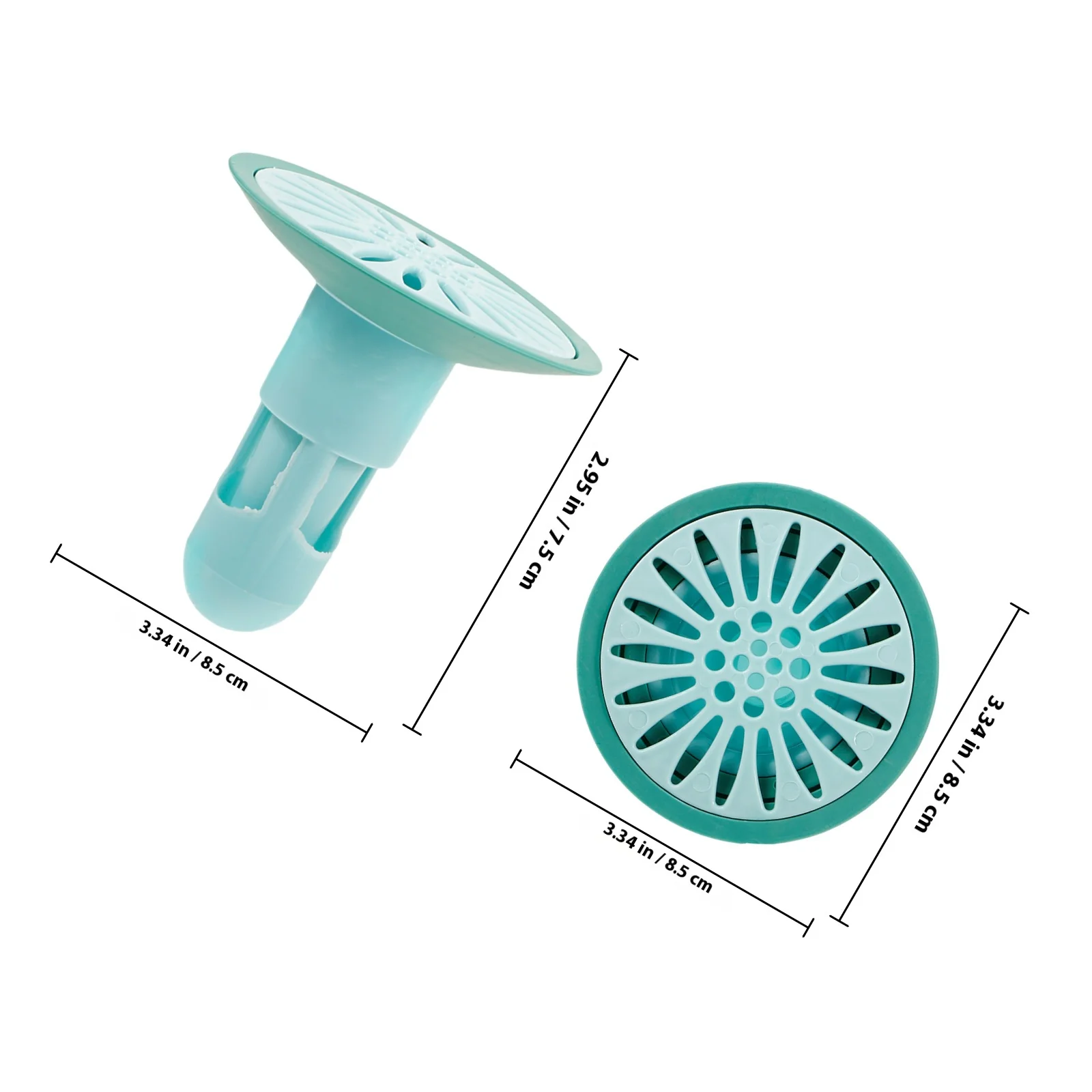 2 قطعة الحمام الشعر الماسك مصفاة المجاري مكافحة رائحة غطاء لبالوعة بالأرضية المطبخ حوض الاستحمام سدادة استنزاف ارتجاعي مانع #4