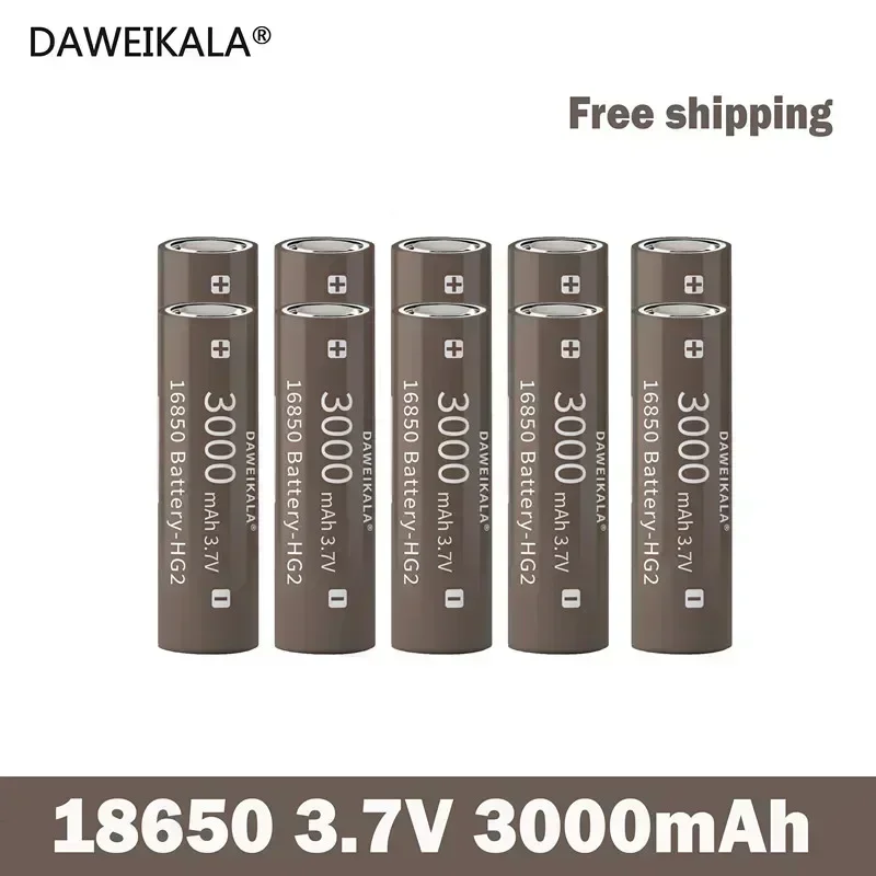 

Daweikala 18650 3.7V 3000mAh lithium battery, flashlight, laser pen, remote control, electronic toy, battery pack