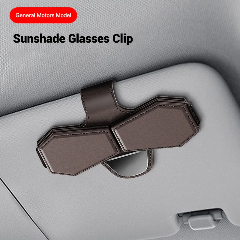 Leather Car Sun Visor Glasses Clip Sunglasses Card Storage Holder For Porsche 911 918 928 944 968 Boxster Cayenne Macan Panamera