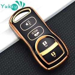 TPU Car Key Cover for Nissan 350Z Maxima Sentra Armada Titan Kicks Murano 3 4 Buttons Smart Remote Control Protect Case Keychain