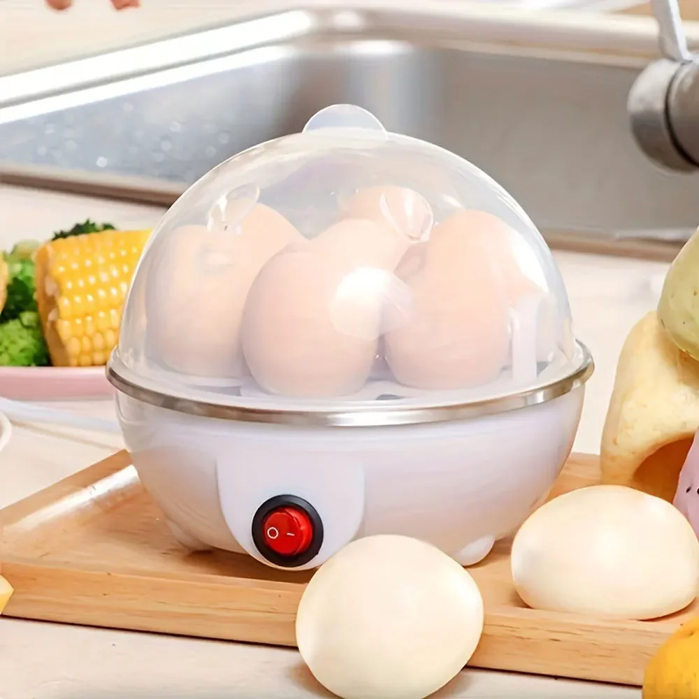 Multifunctional Electric Egg Boiler Monolayer Layer Egg Cooker Mini Steamer Kitchen Cook Breakfast Machine Breakfast Artifact