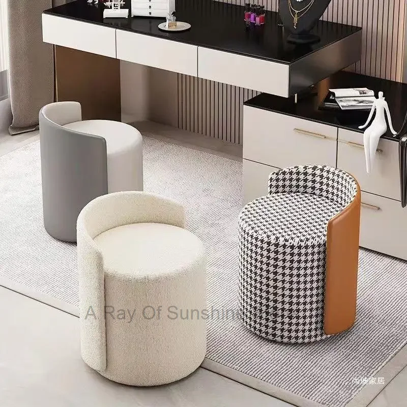 

Makeup stools, home dressing tables, stools, modern living rooms, light luxury chairs, manicure low round stools