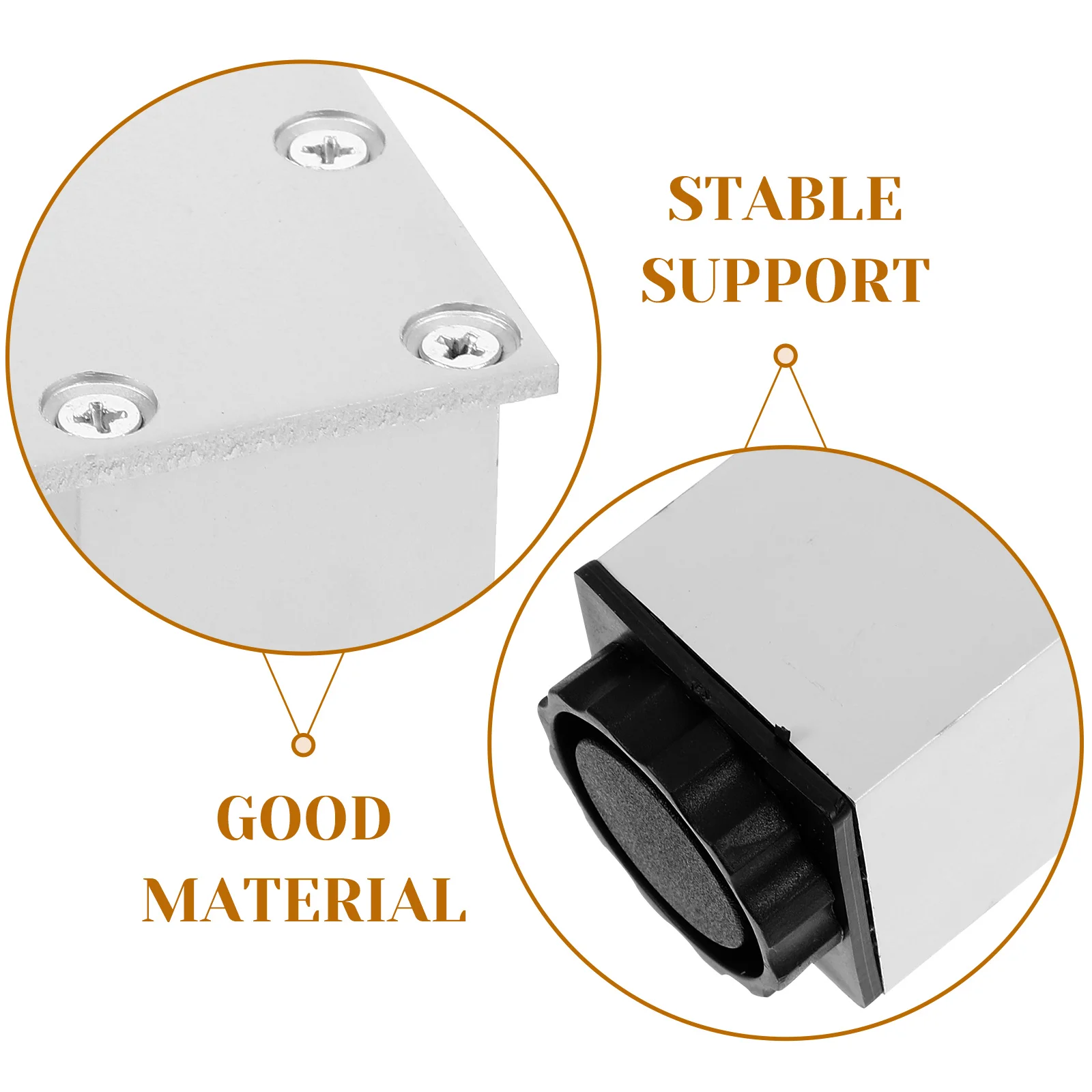 

Adjustable Furniture Legs Height Replacement Support Feet Risers Aluminum Alloy Desk
