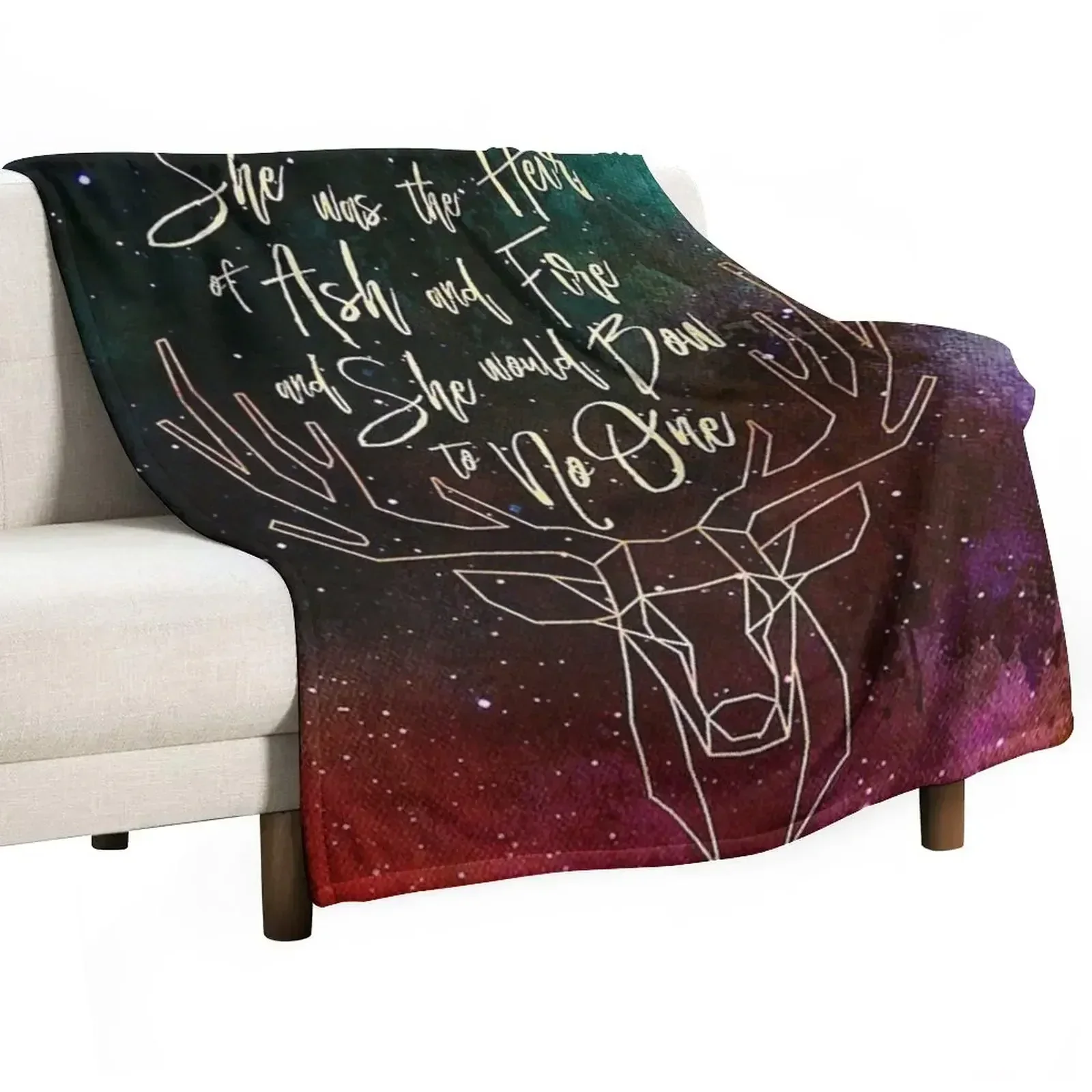 Throne of Glass Quotes Throw Blanket Decoratives Polar Camping manga Custom Warm Blankets
