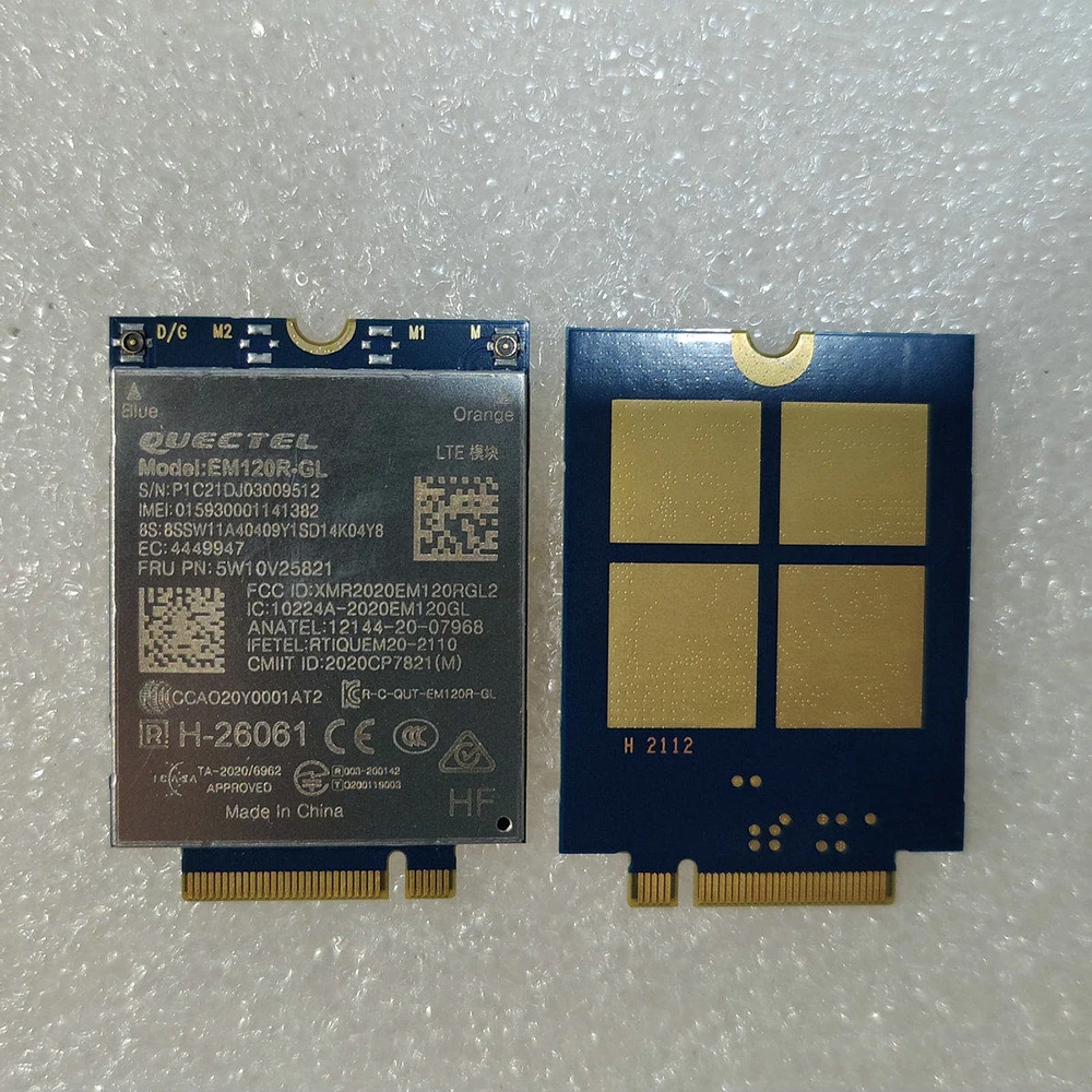 

EM120R-GL SDX24 4G LTE CAT12 M.2 Module FRU 5W10V25821 PCIE 4G WWAN Card For ThinkPad X1 Carbon 9th 2021 Laptop