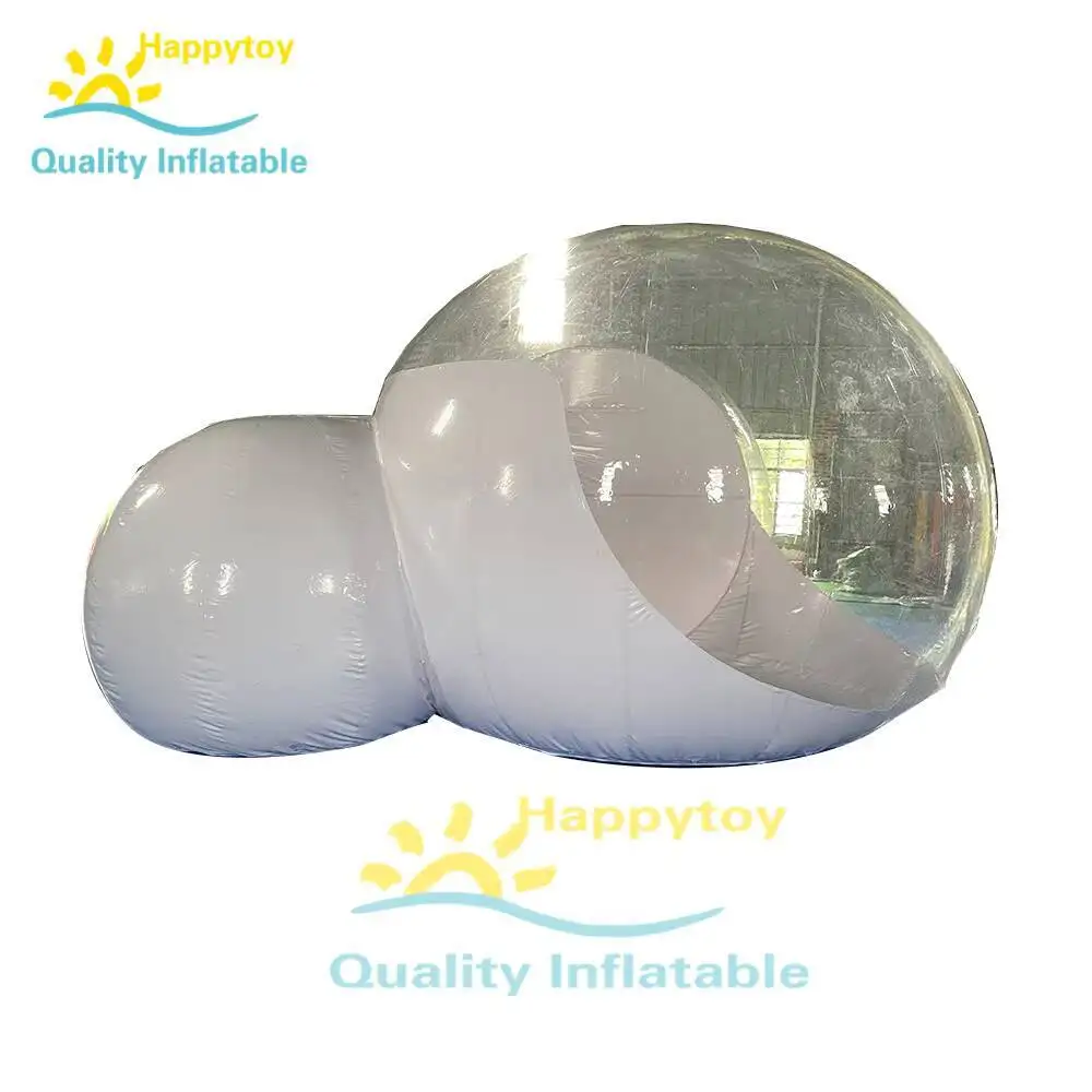 Nadmuchiwany pokój hotelowy z PVC, przezroczysty nadmuchiwany namiot typu bubble lodge, nadmuchiwany przezroczysty bąbel do hotelu
