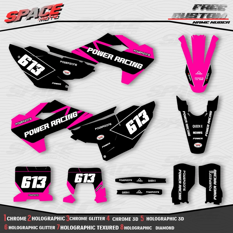 SPACE MOTO For Husqvarna 23-25 TC FX TX FX 24-26TE FE Custom Motorcycle Graphics Background Decals Stickers