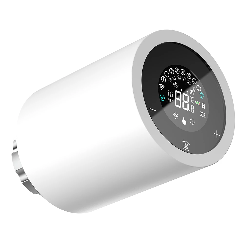 

J1UL1N LCD Touch Screen Zigbee Intelligent Radiator Actuator App Control Thermostatic Radiator Valve Temperature Controller