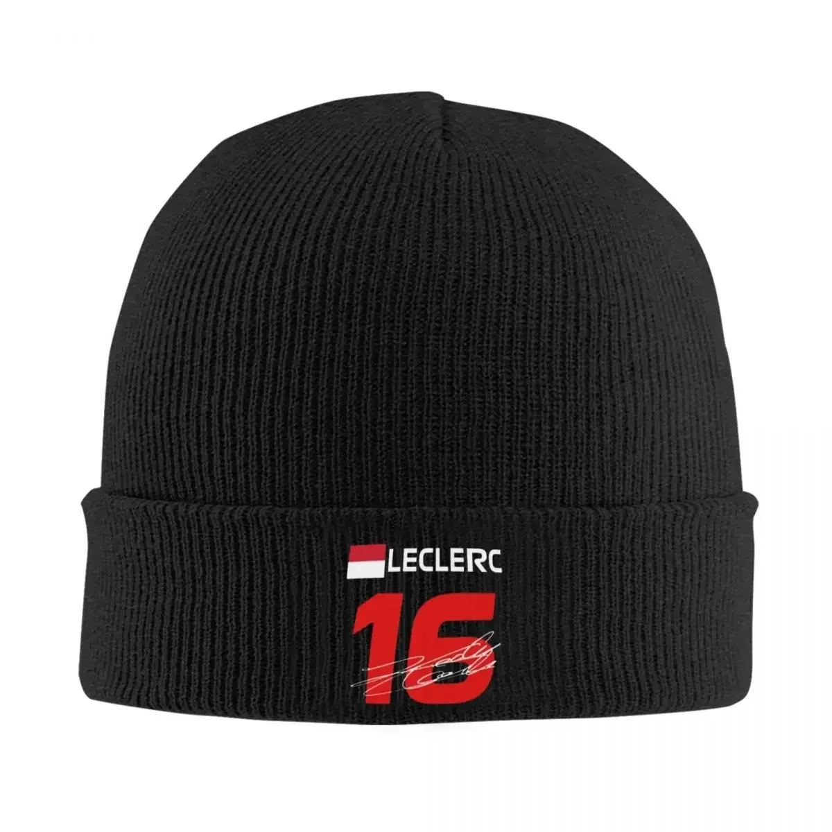 LECLERC 16 F1 Beanie Winter Hats Knitted Cap Daily Baseball Cap Hip-hop  Caps for Men Women Gift