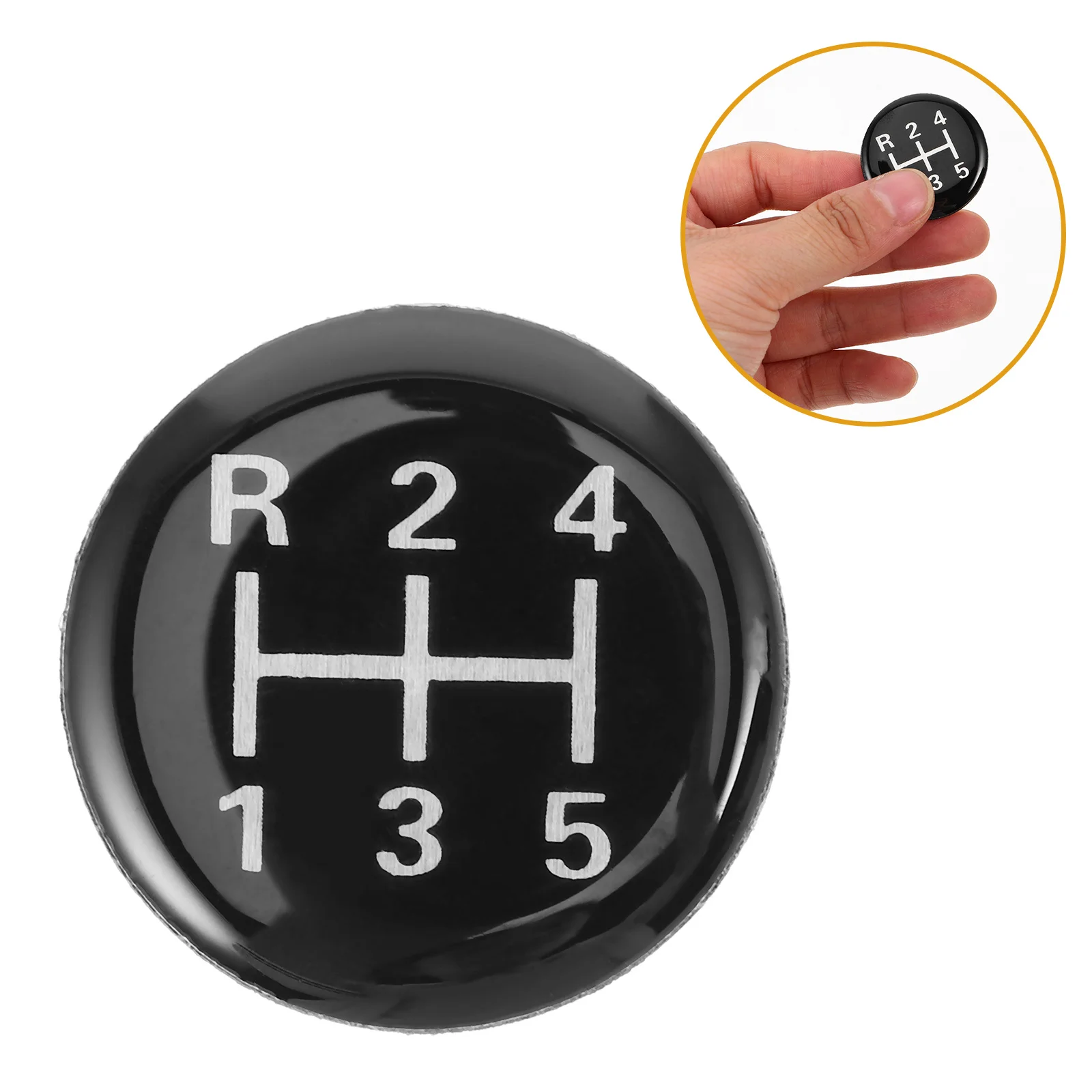 

Universal Gear Shift Sticker for 5-Speed Manual Transmission Trucks Decorative Round Car Shift Head Decal Car Accessories