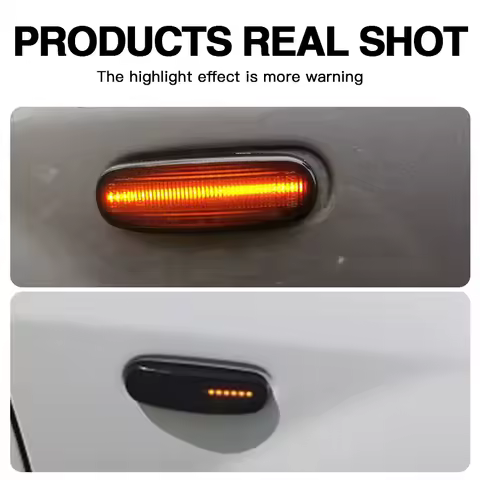 2PCS Canbus For Fiat Panda MK2 Grande Punto Doblo Fiorino Linea Idea Stilo Multi Qubo LED Dynamic Side Marker Turn Signal Lights
