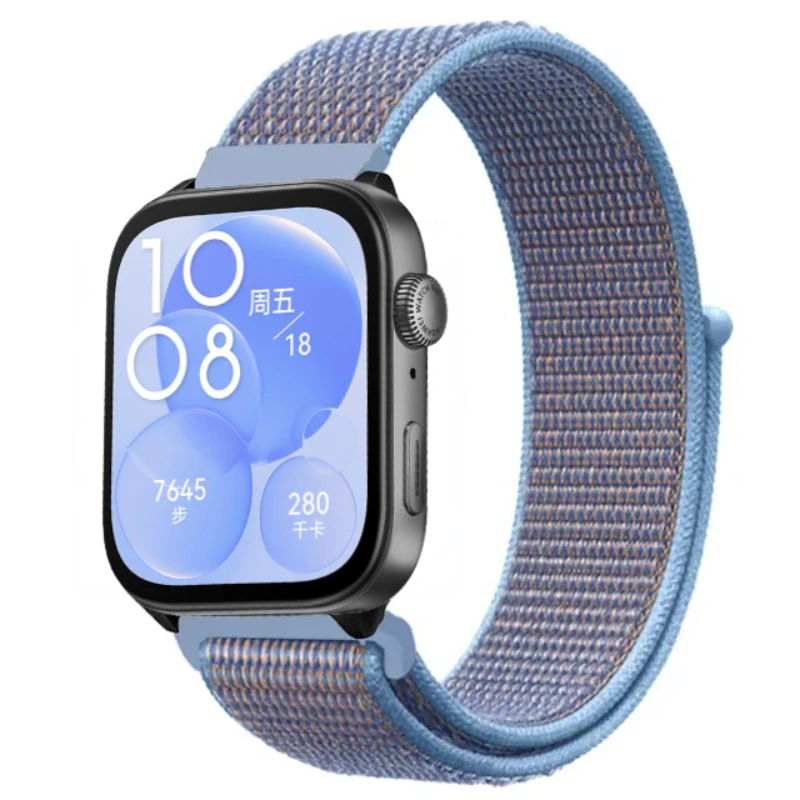 Nylon Loop Strap para Huawei Watch, Pulseira Respirável, Cinto de Substituição, Acessórios Esportivos, Fit 3