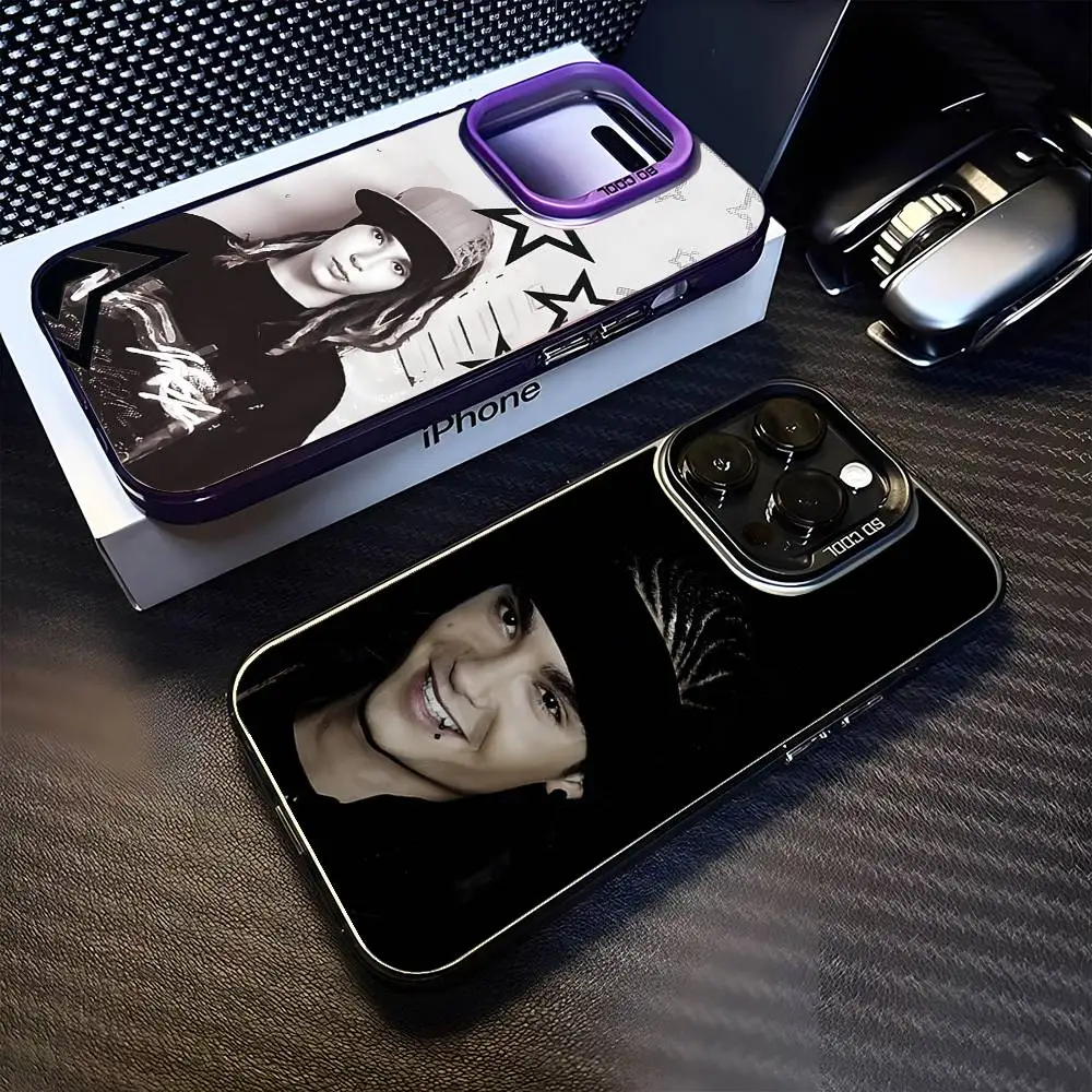 

T-Tom Bill Kaulitz Singer Phone Case For iPhone17,16,15,14,13,12,11 Plus,Pro Max Purple Matte Shockproof Cover