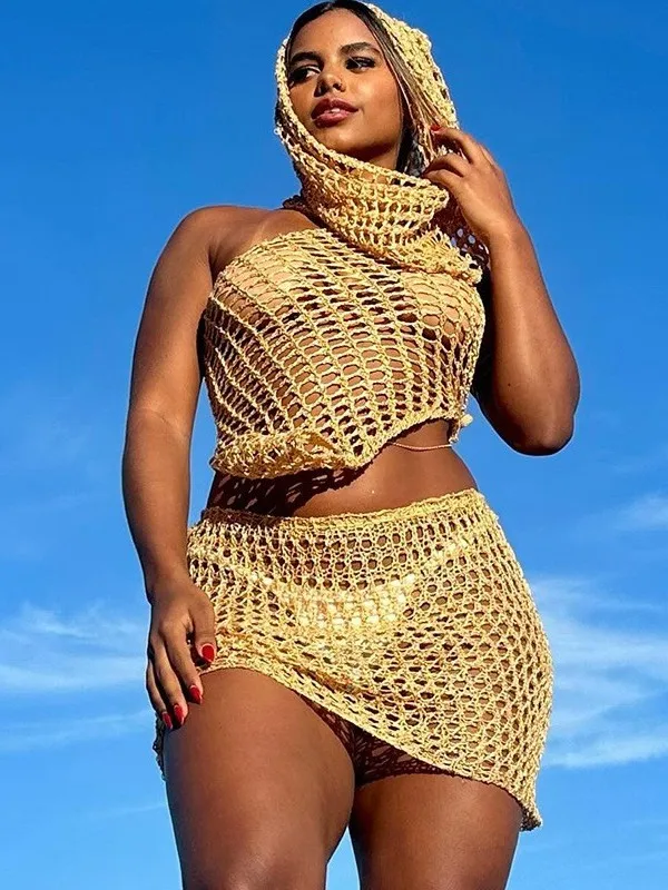 

High Waist ort Skirt Set Women's Bodycon Skirt Ensemble Sexy Pure Color PVC Fabric Hip Hing Casual Pants for Ladies