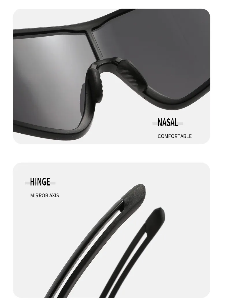ROCKBROS Bestseller Fahrradbrille UV400 Anti-Beschlag REVO-Gläser HD-Klarheit CE/ANSI-Zertifiziert Cateye-Design MTB/Rennrad – Detail 17